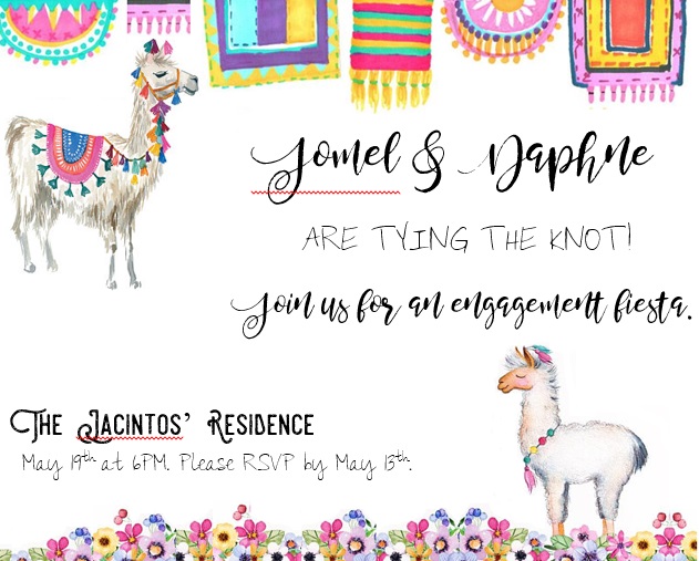 J&D Engagement Fiesta Invitation