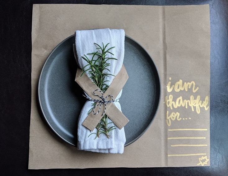 DIY Thanksgiving Place Setting Reuse Paper Bags (10)
